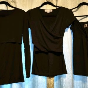 Bundle of 3 maternity and nursing tops